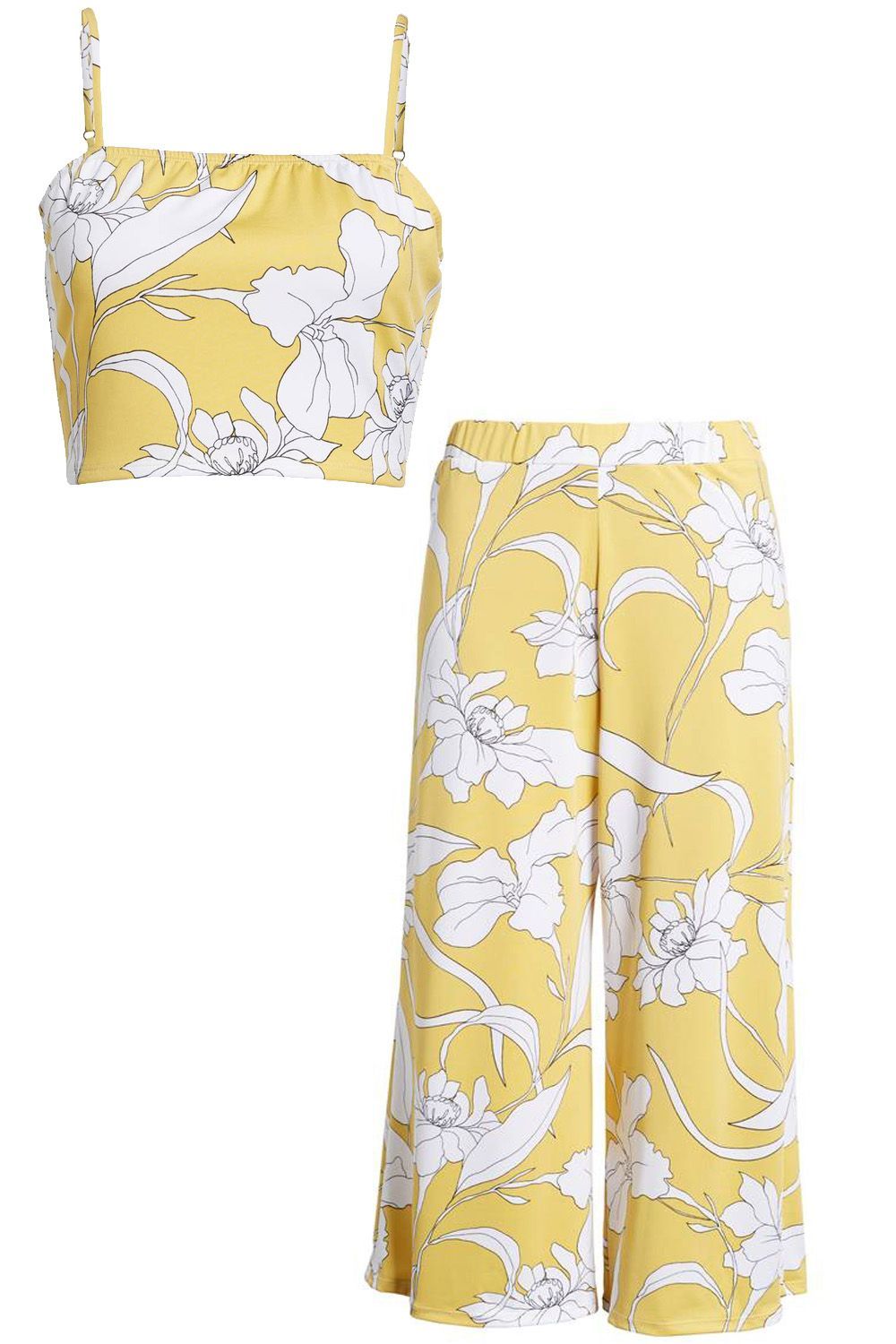 Giallo, Abbigliamento, Tessile, Biancheria, Pianta, Modello, Pantaloncini, Fiore di campo,