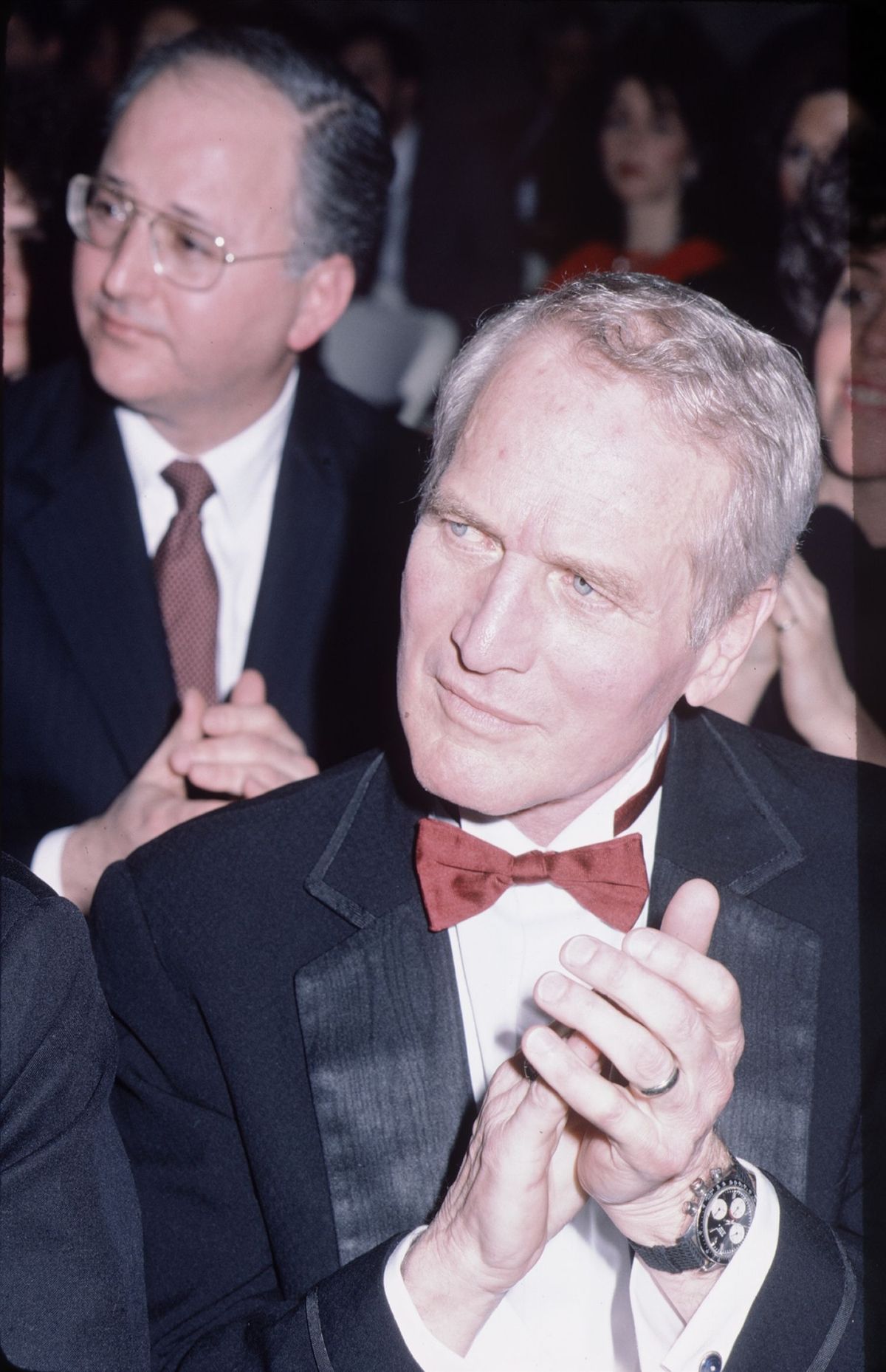 演员保罗·纽曼（Paul Paul Newman）于1987年2月9日出席在纽约市惠特尼美国艺术博物馆举行的第58届电影奖年度国家评审委员会，照片由生活图片集通过盖蒂图片社提供