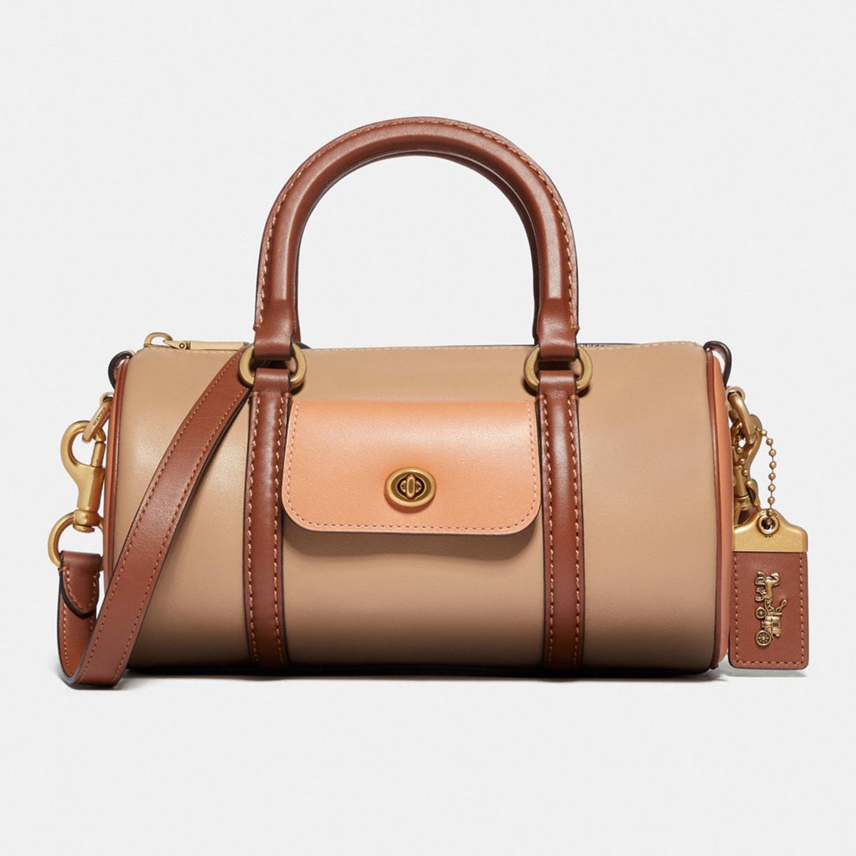 Coach Barrel Bag i färgblock