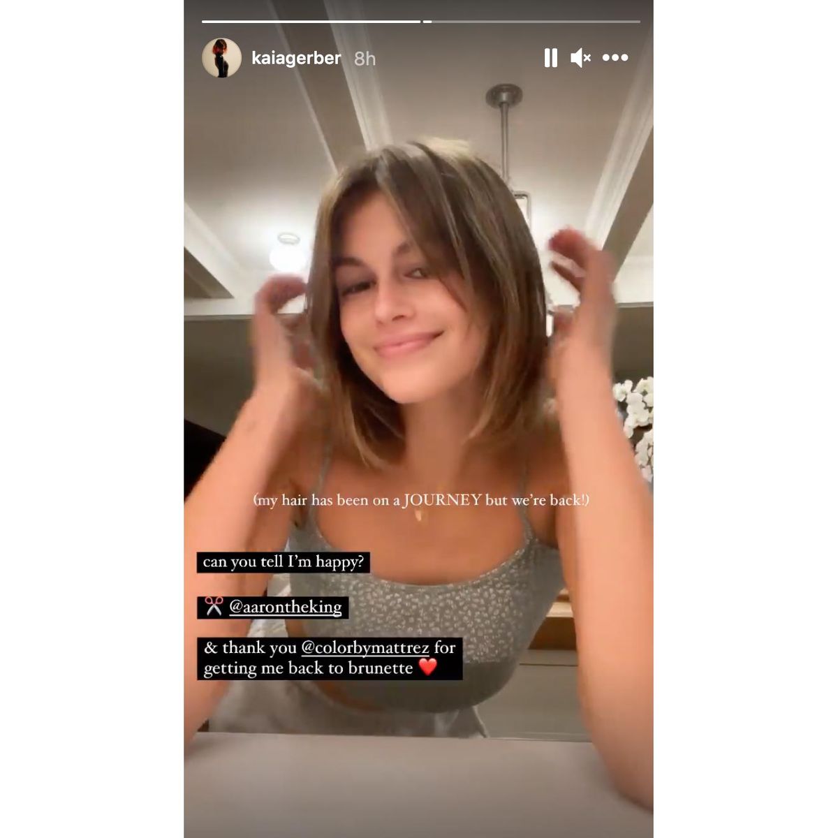 Kaia Gerbers nye gardin smell er vårens mest trendy hårklipp