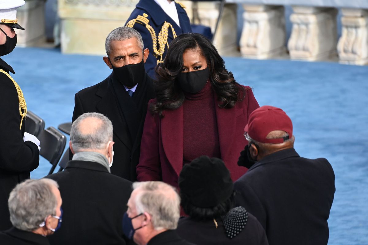 El cabello hinchable de inauguración de Michelle Obama comenzó a ser tendencia en Twitter
