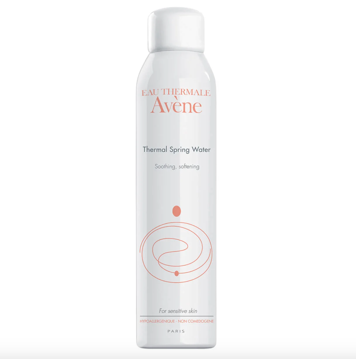 água termal avène em fundo branco