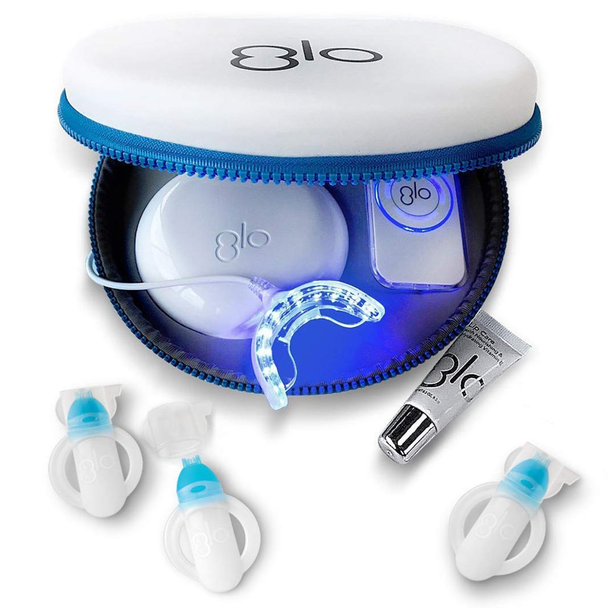 „GLO Brilliant Deluxe“ dantų balinimo prietaisų rinkinys