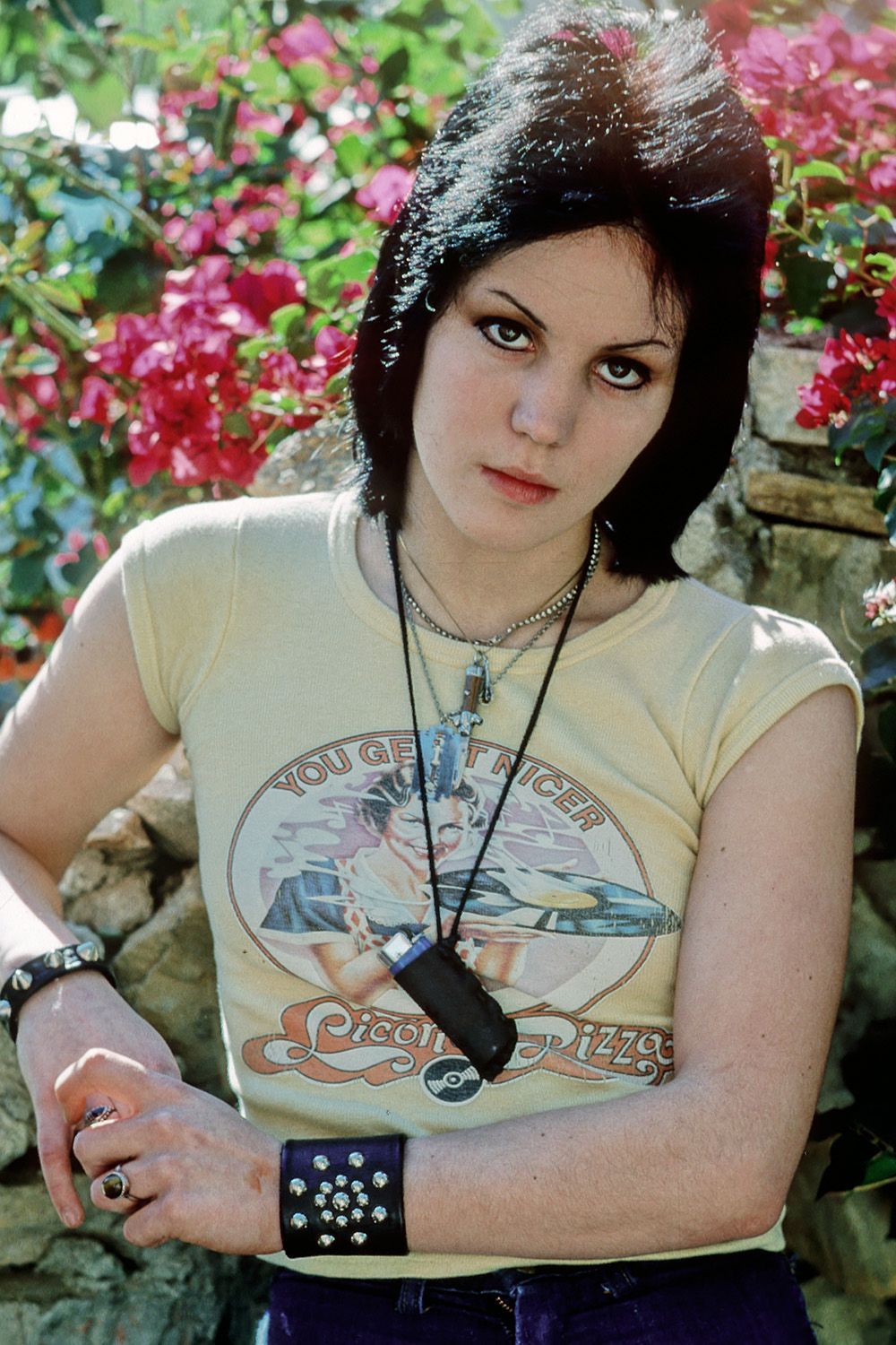 LOS ANGELES - GRUDZIEŃ 1976: Gitarzysta Joan Jett z zespołu rockowego