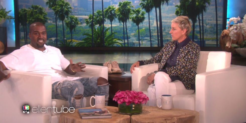 كاني ويست ينطلق في صخب حقيقي على تويتر في 'The Ellen Show'