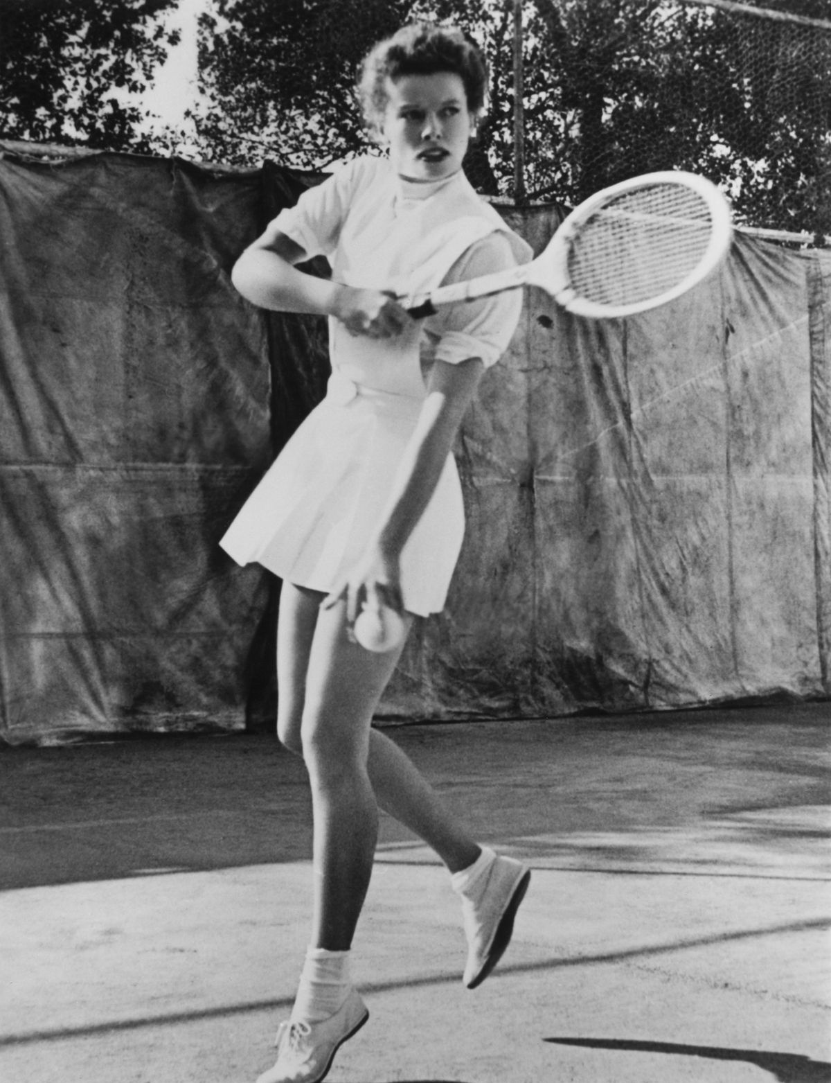 Hepburn na korcie tenisowym