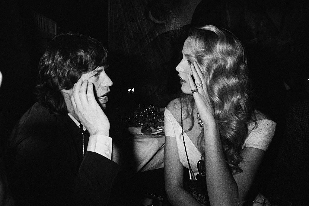 Mick Jagger com Jerry Hall
