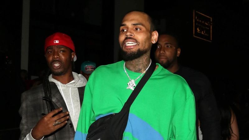 Chris Brown na rua