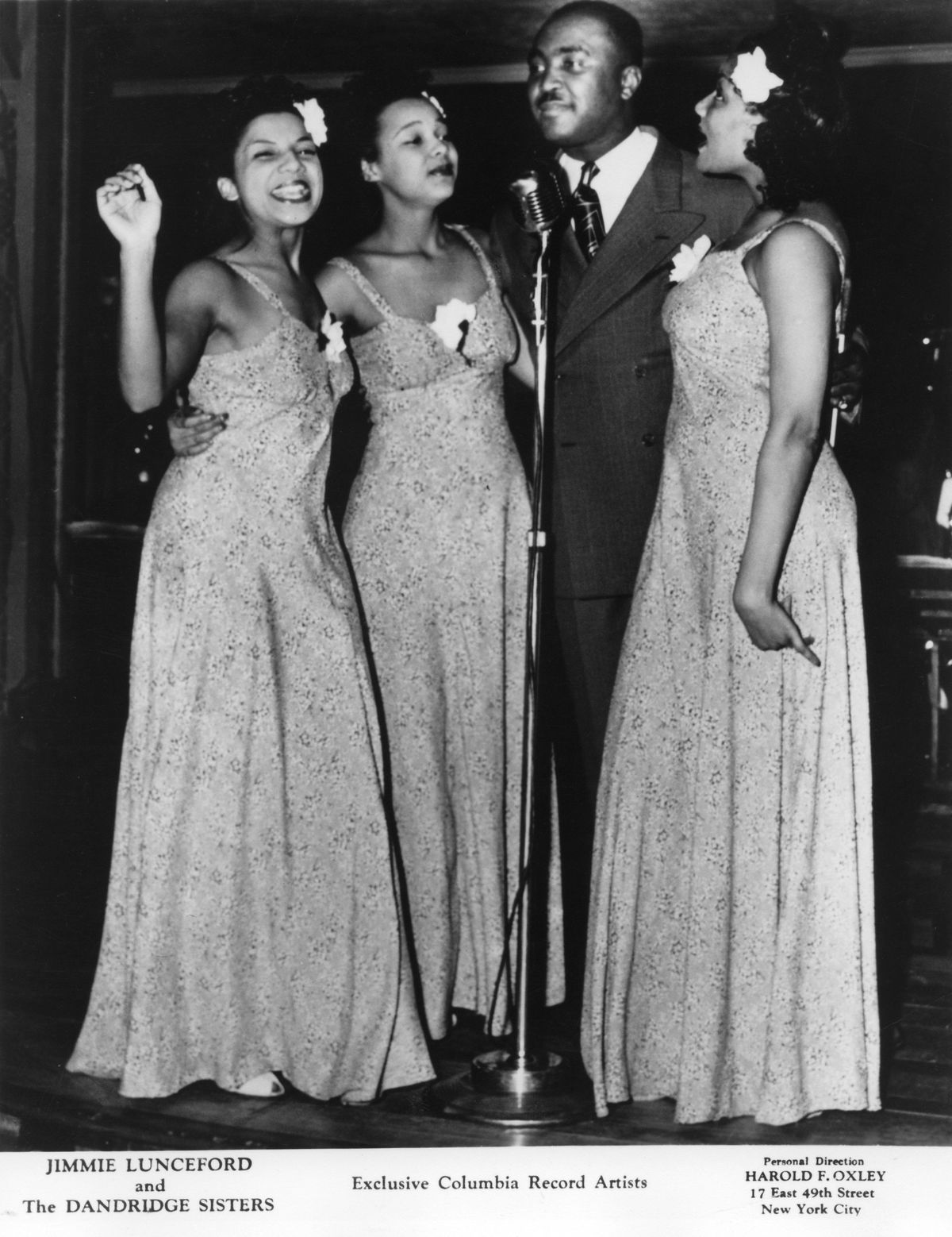 Jimmy Lunceford i siostry Dandridge