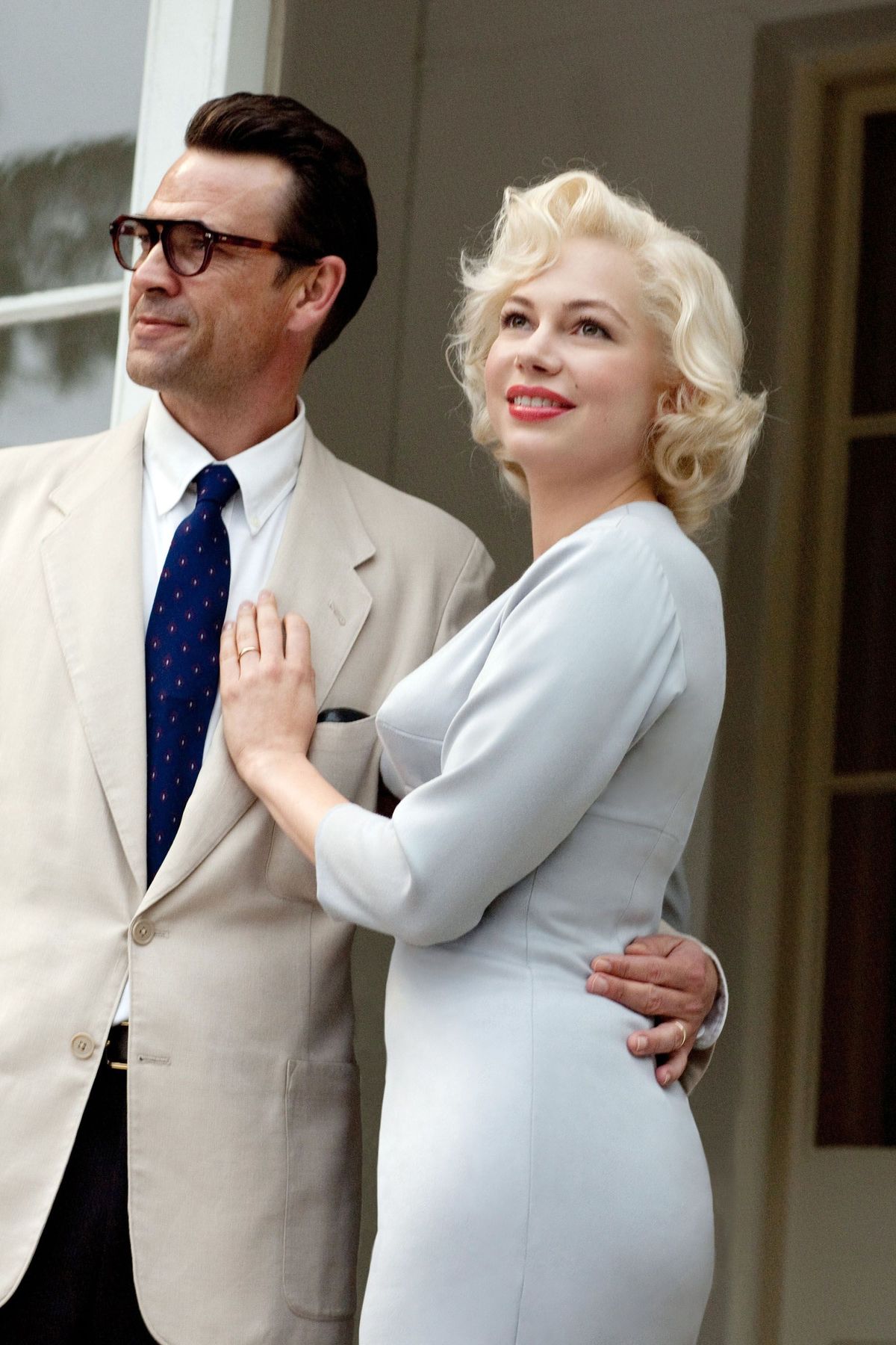 MÓJ TYDZIEŃ Z MARILYN, od lewej: Dougray Scott (jako Arthur Miller), Michelle Williams (jako Marilyn Monroe), 2011. fot: Laurence Cendrowicz / The Weinstein Company / dzięki uprzejmości Everett Collection