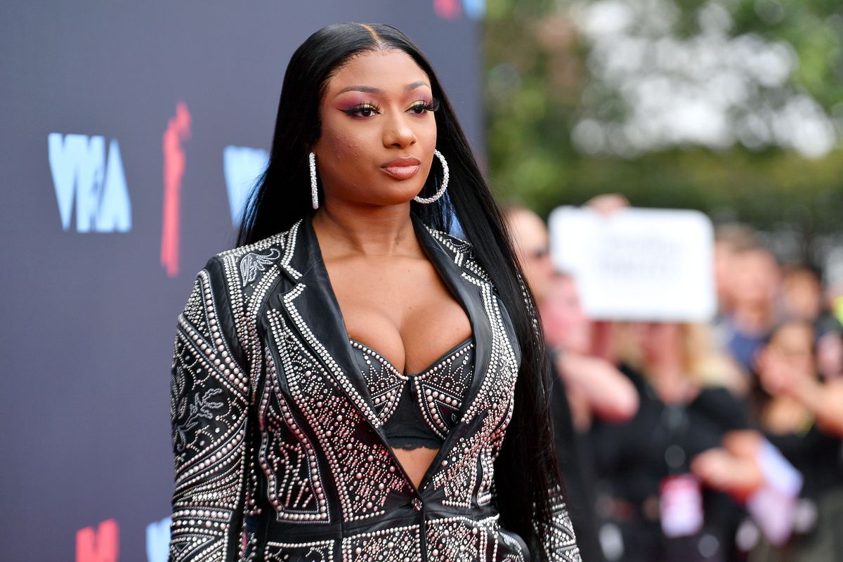 newark, nowa koszulka sierpień 26 megan thee ogier bierze udział w rozdaniu nagród MTV Video Music Awards 2019 w Prudential Center 26 sierpnia 2019 w Newark, nowa koszulka fot. dia dipasupilgetty zdjęcia dla mtv