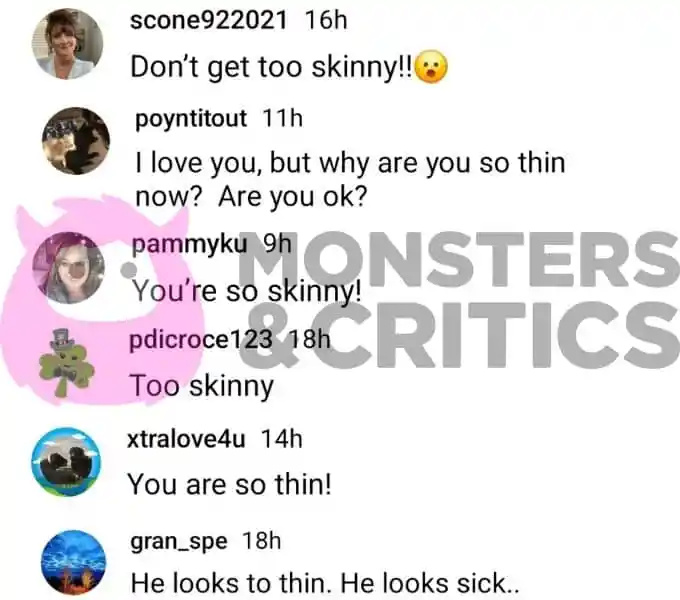   Instagram komentuje Ryana Seacresta's thin frame