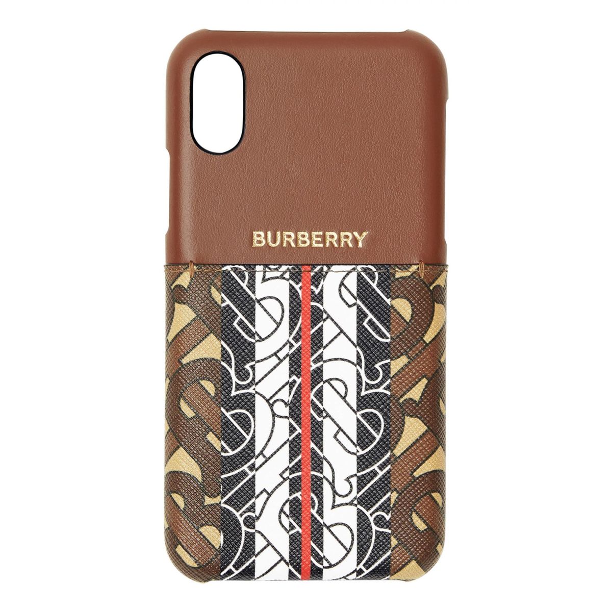 Burberry Tricolor Monogramm iPhone X/Xs Hülle