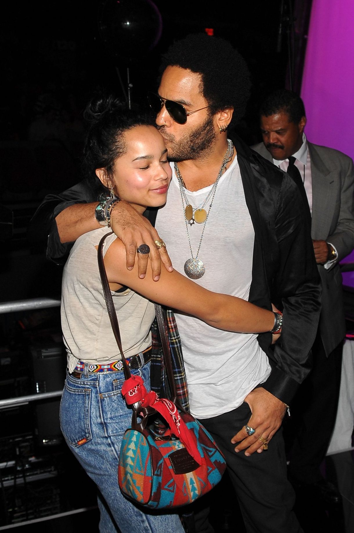 zoe og lenny kravitz far datter antrekk