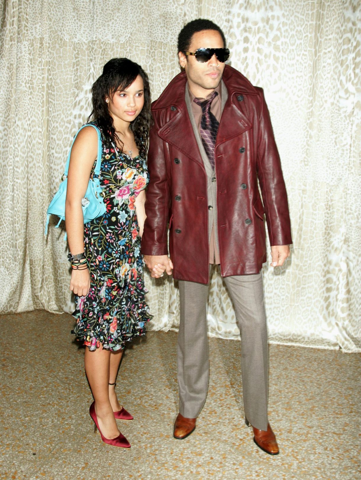 zoe og lenny kravitz far datter antrekk