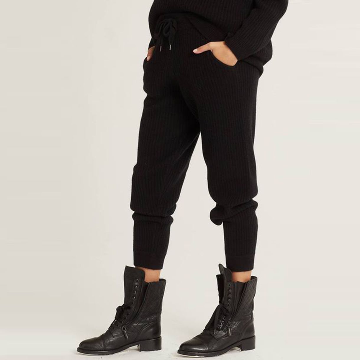 Aubrina Cashmere Lounge Pants i svart