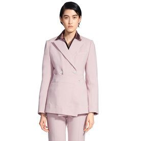 Tommie wollen canvas blazer met dichte voorkant