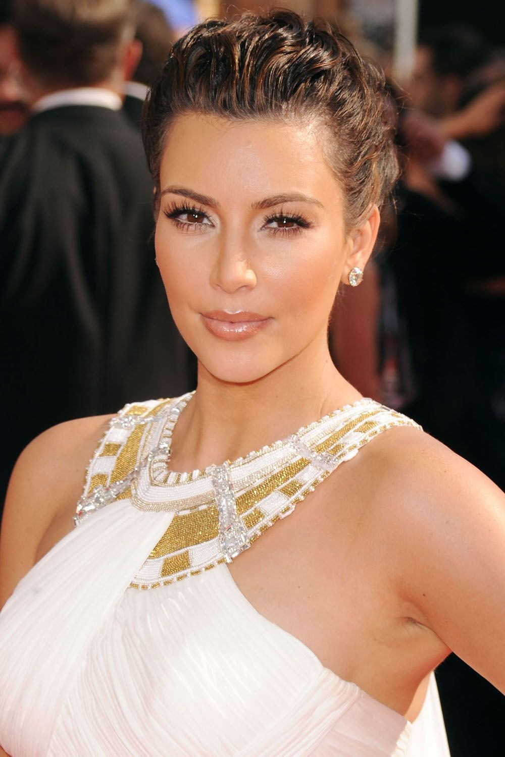 LOS ANGELES, CA - 29. KOLOVOZA: Kim Kardashian stiže na 62. godišnju dodijelu nagrada Emmy koja se održava u Nokia Theatre L.A. Live 29. kolovoza 2010. u Los Angelesu u Kaliforniji. (Foto Jason Merritt / Getty Images) *** Lokalni naslov *** Kim Kardashian