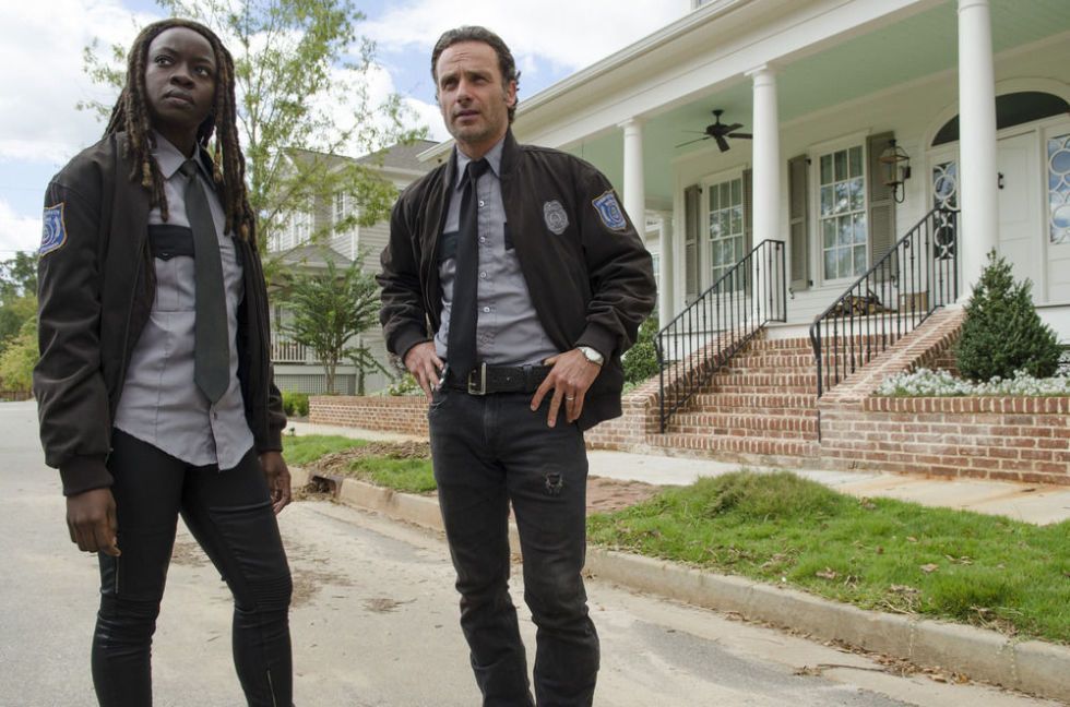 Rick i Michonne w The Walking Dead