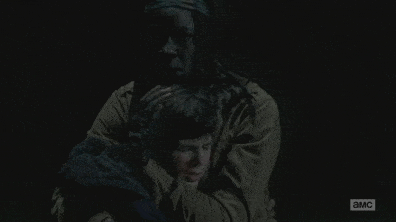 GIF Michonne i Carl The Walking Dead
