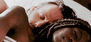 Rick i Michonne w gifie The Walking Dead