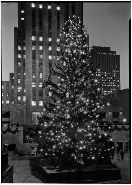 Rockefeller Center Inc. 20 Rockefeller Plaza. Albero di Natale di notte, 1.