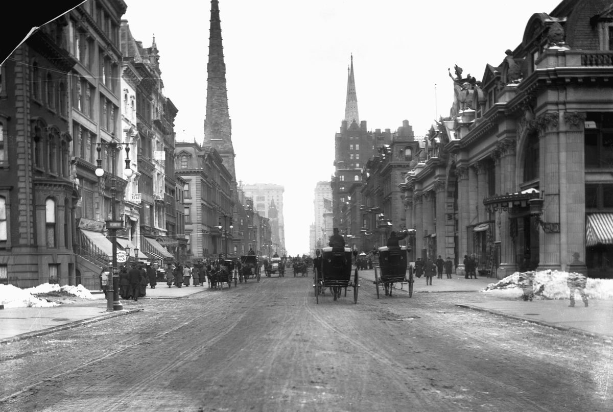 Fifth Avenue a New York Intorno al 1875
