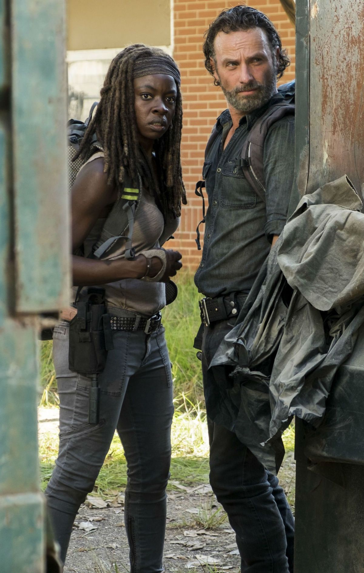 Rick i Michonne wchodzą
