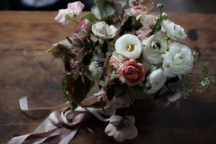 Blume, Blumenstrauß, Schnittblumen, Blumenarrangement, Floristik, Pflanze, Gartenrosen, Blumenmuster, Rose, Stillleben,