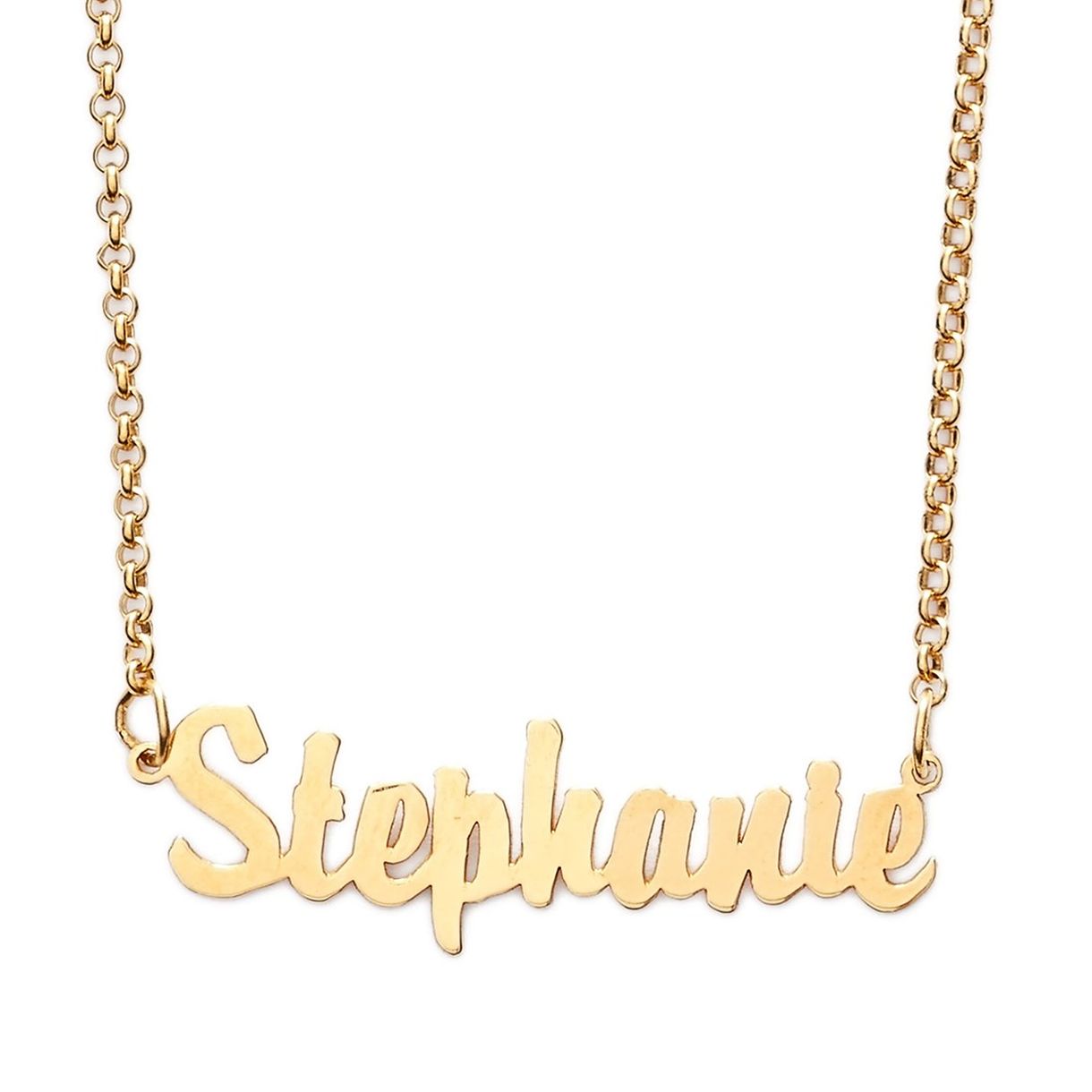 Personaliserat Pavé Block Name Shaker Necklace