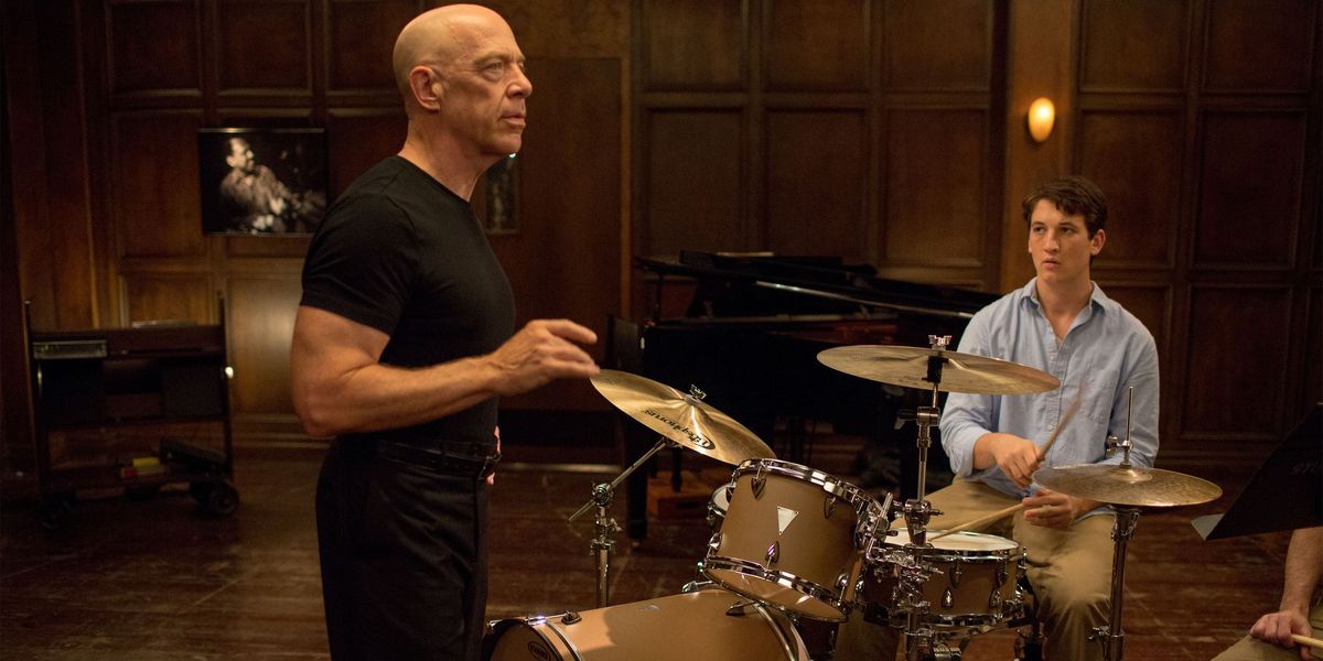 WHIPLASH, slijeva: J.K. Simmons, Miles Teller, 2014. ph: Daniel McFadden / Sony Pictures