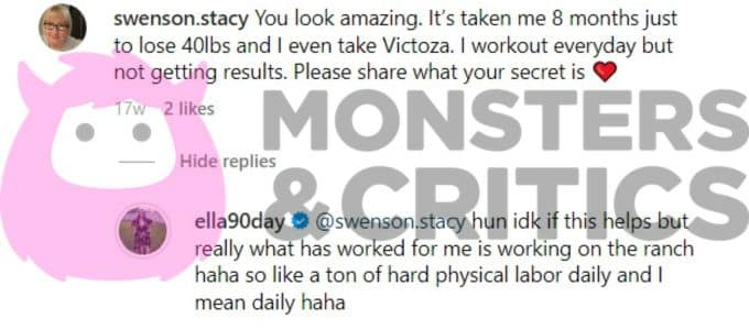 ella johnson govori o mršavljenju na instagramu