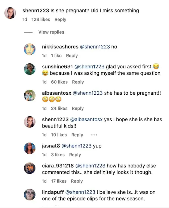   A kommentelők snooki Instagram-bejegyzésében azon tűnődnek, hogy terhes-e