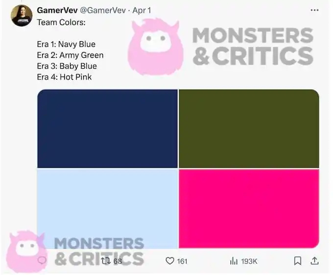 snimka zaslona tweeta gamerveva o bojama tima za izazov 40