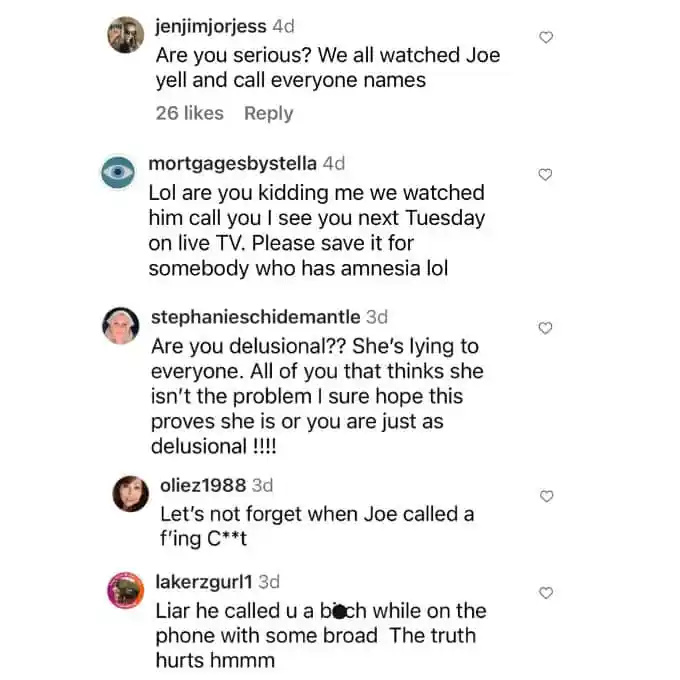 Instagram komentari o Teresi Giudice