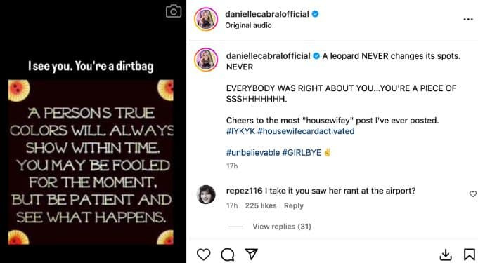   Danielle Cabral senči Jennifer Aydin