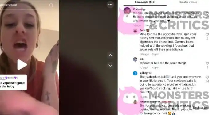 amanda conner odgovara pratitelju na tiktoku o vapingu