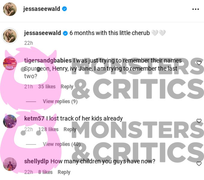 Komentari o Jessi Duggar's kids.