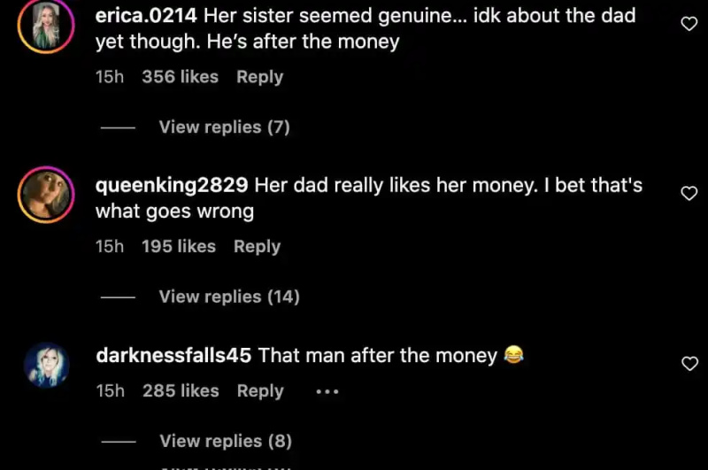 captura de tela dos comentários dos espectadores de Jersey Shore sobre o pai de Angelina Pivarnick