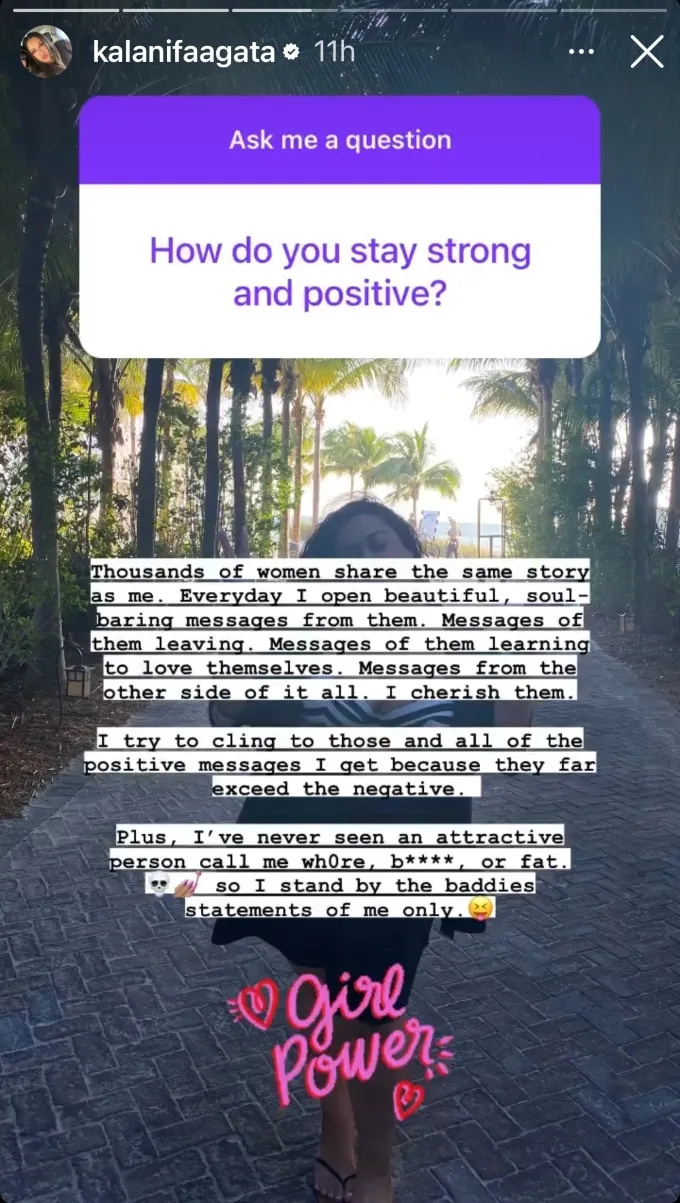 História do Instagram de Kalani Faagata