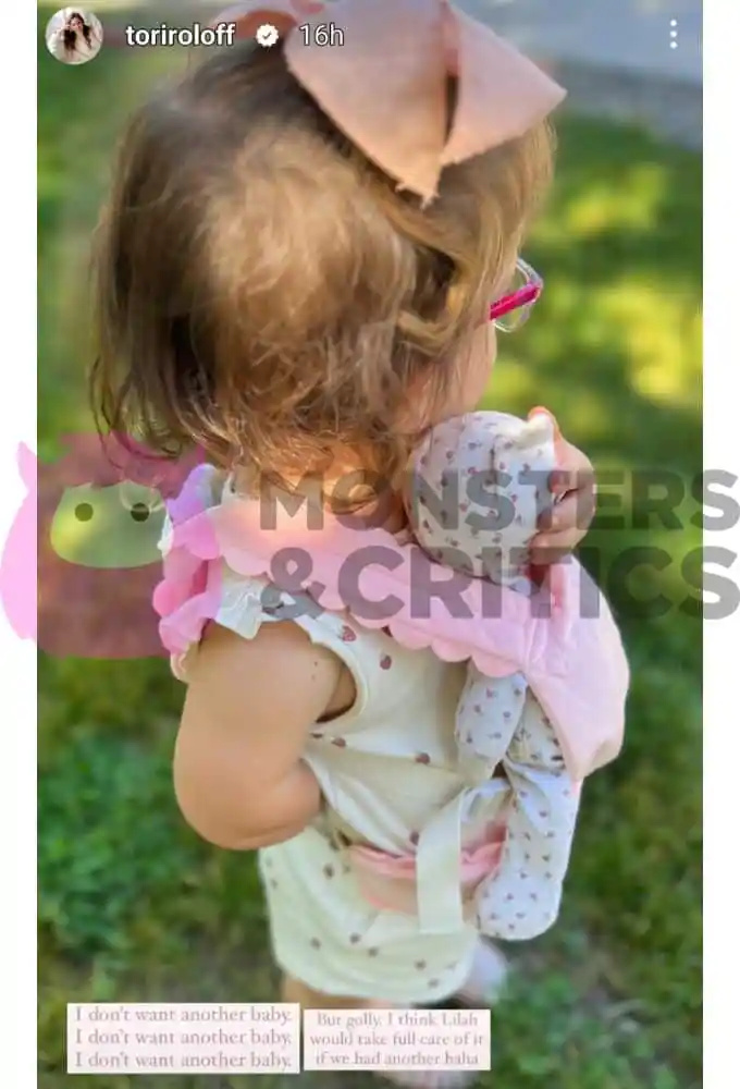   Tori Roloff sprach in einem Instagram-Story-Beitrag über mehr Babys