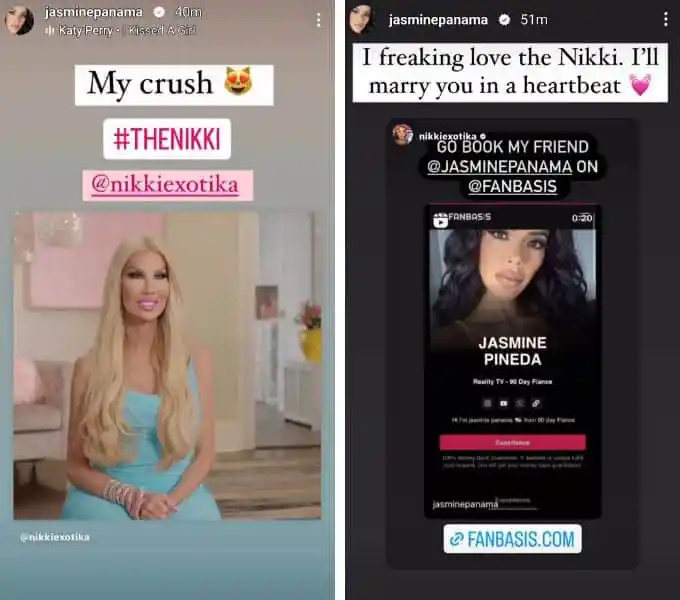 jasmine pineda dijeli svoju 90-dnevnu zaljubljenost u zaručnika u svojim instagram pričama