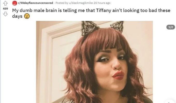 Tópico no Reddit sobre Tiffany Franco