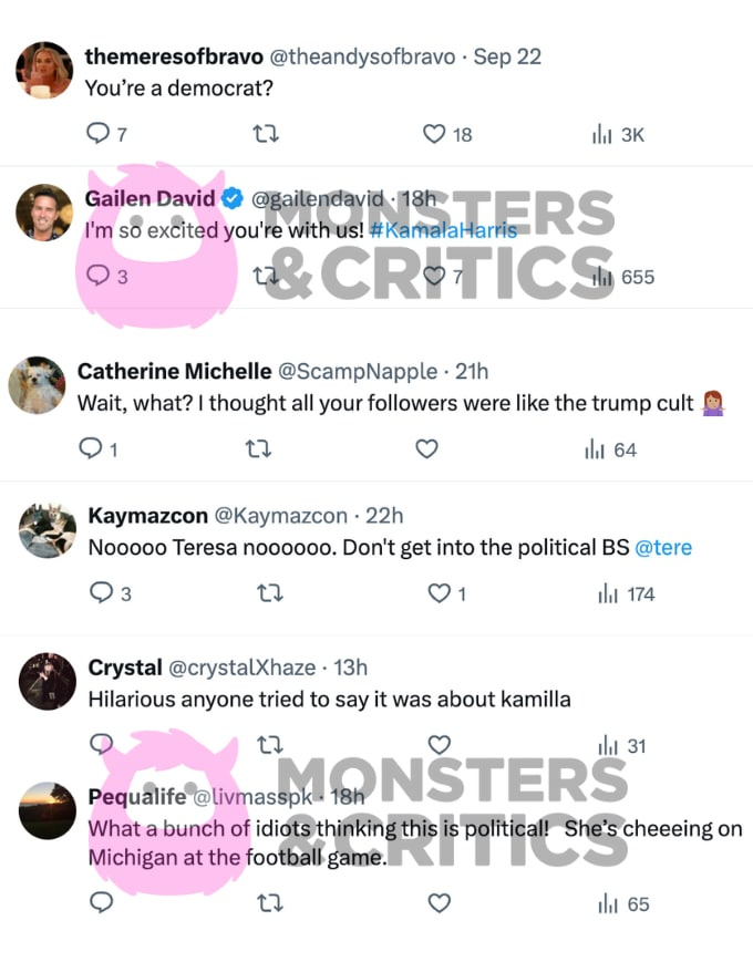 X usuarios responden a Teresa Giudice's post