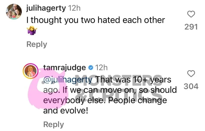   Tamra Judge klatscht auf den Kritiker zurück