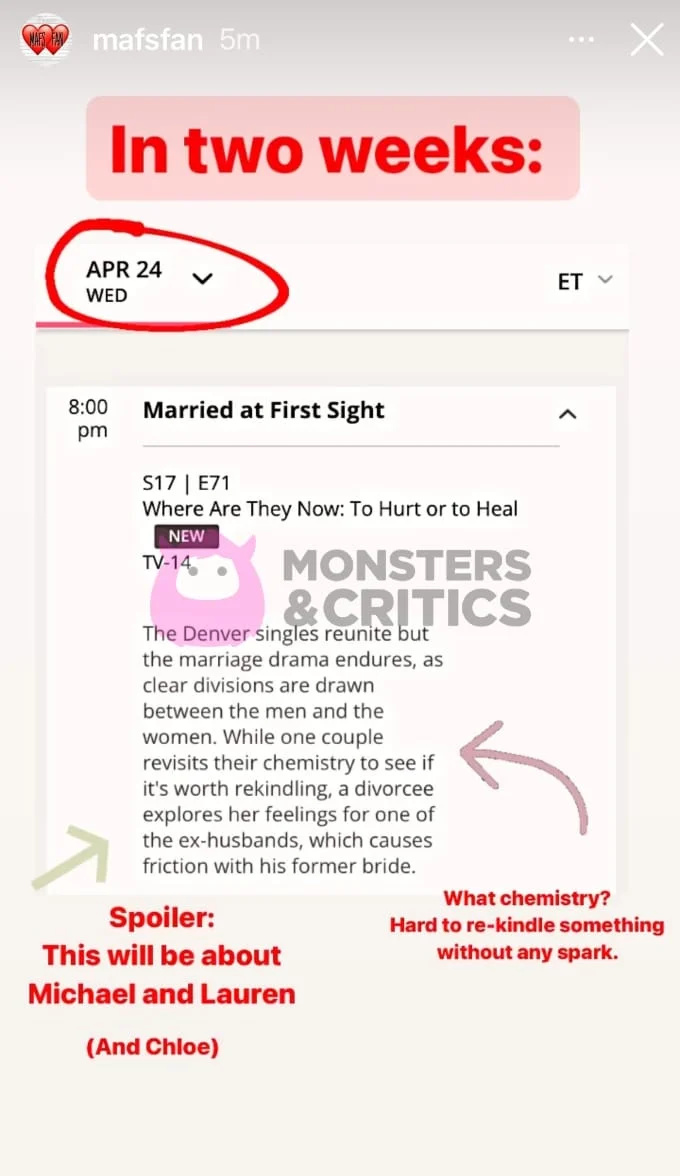 MAFS Fan snimak zaslona