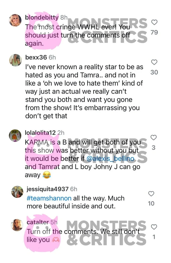   Gledalci RHOC trolajo Alexis Bellino na Instagramu