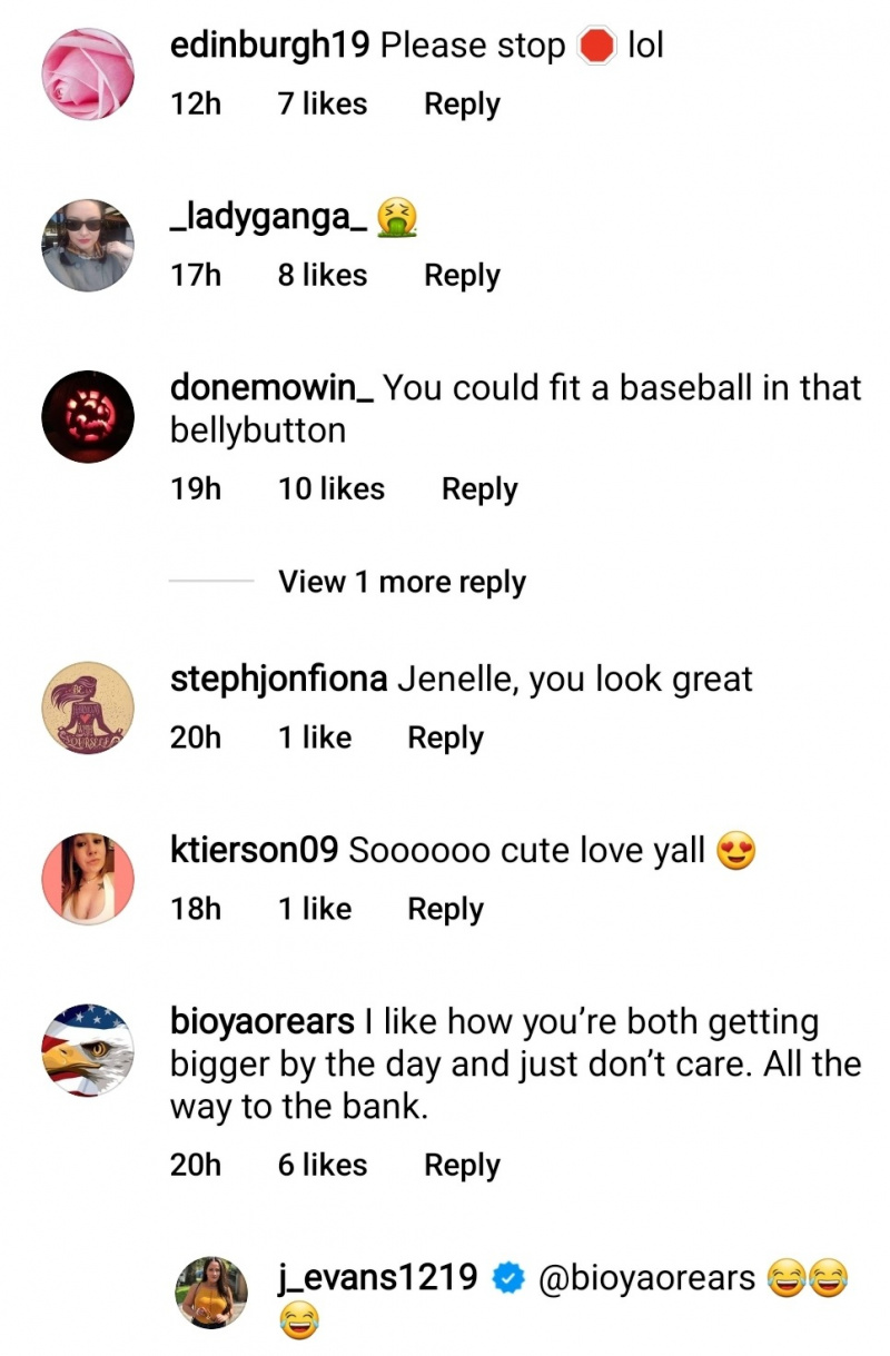   tinejdžerka mama 2 alum jenelle evans' IG followers had mixed comments on her pic with david eason on the beach