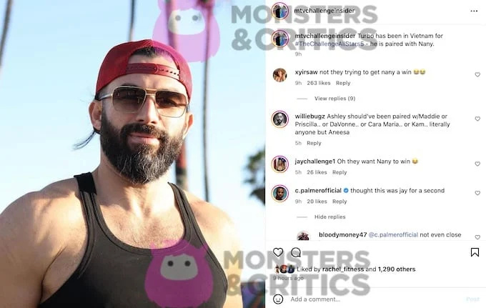 mtvchallengeinsider instagram screenshot of all stars 5 cast spojleri za turbo