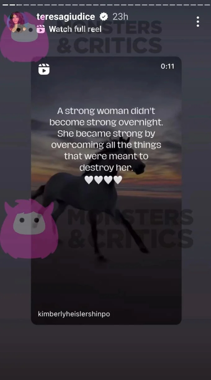   Teresa ma inspirujący cytat.